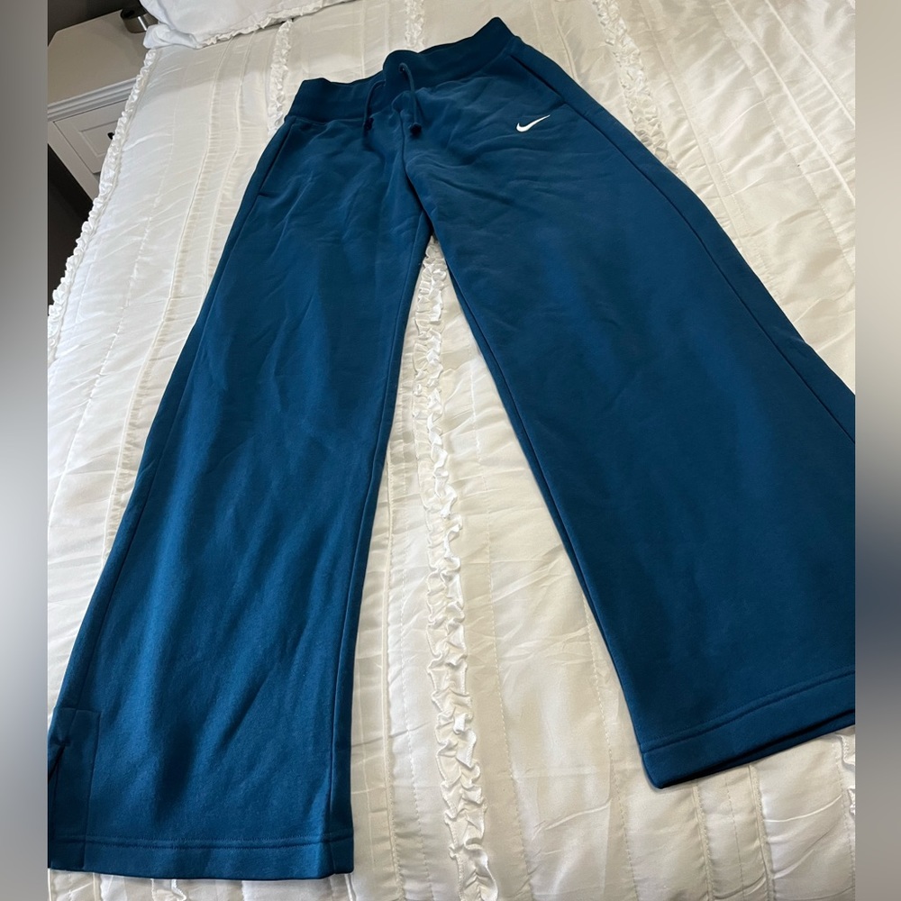 Nike wide leg Phoenix sweatpants.  High waisted fleece